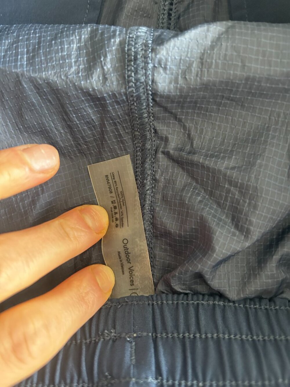 Outdoor Voices Windbreaker 3" Shorts | Color: Navy | Size: Small - Picture 8 of 8